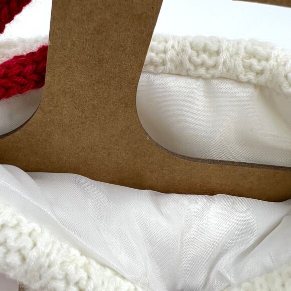 Wondershop Large Cream Knit Sweater Lined Christmas Stocking Letter O NEW - Picture 4 of 4